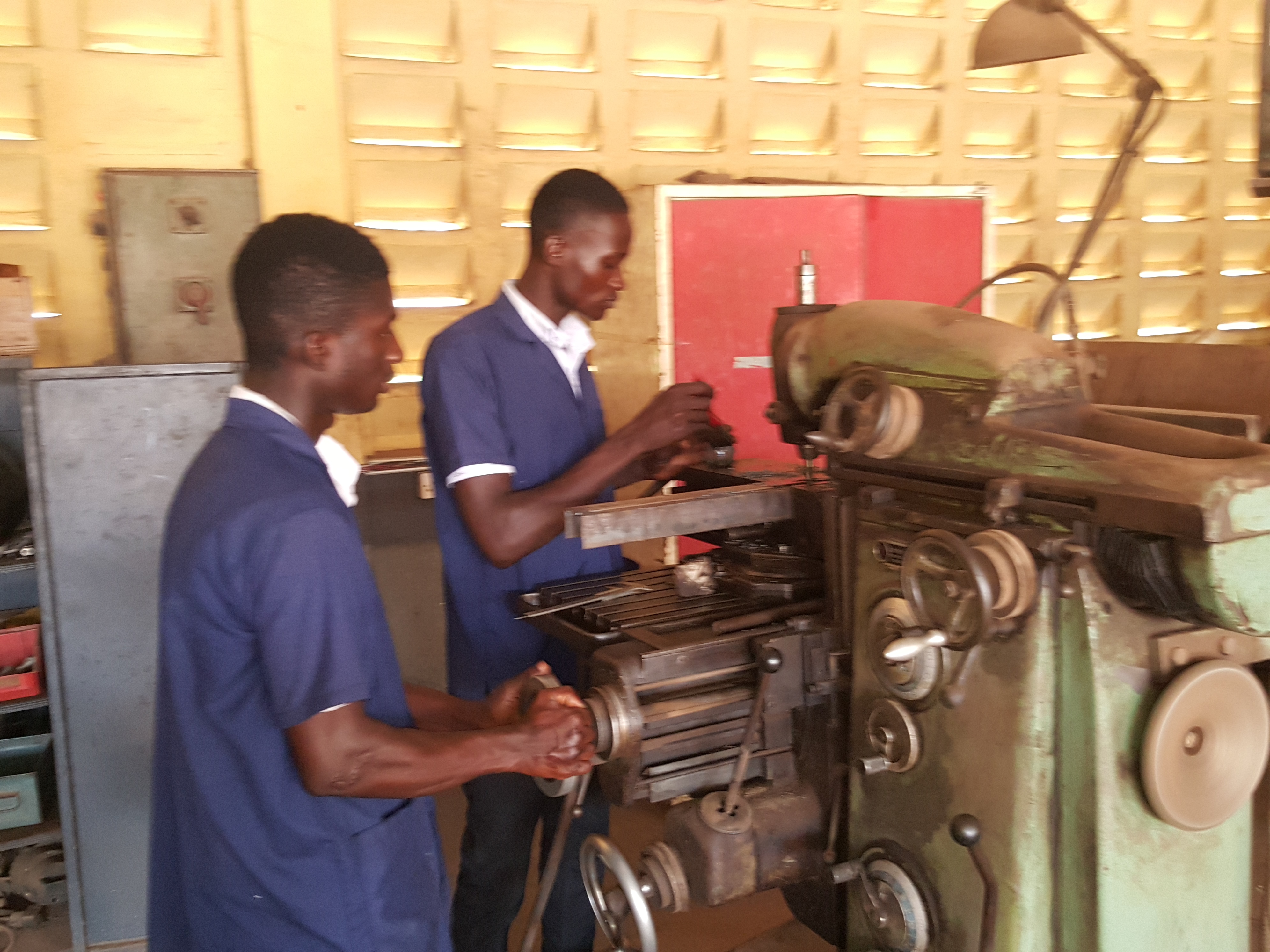 Machining, fitting, and mechanical systems practical training at DBTI Odumase
